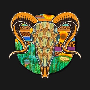 western longhorn skull T-Shirt