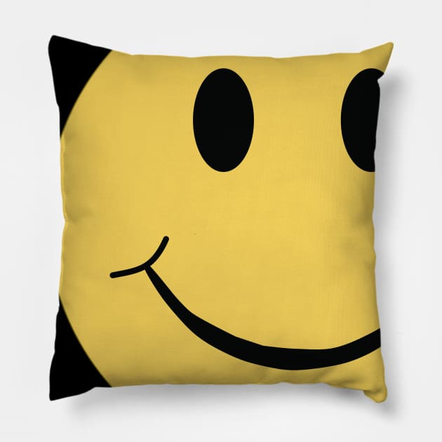 Retro Acid House Happy Hardcore Ravers Pillow by RuftupDesigns