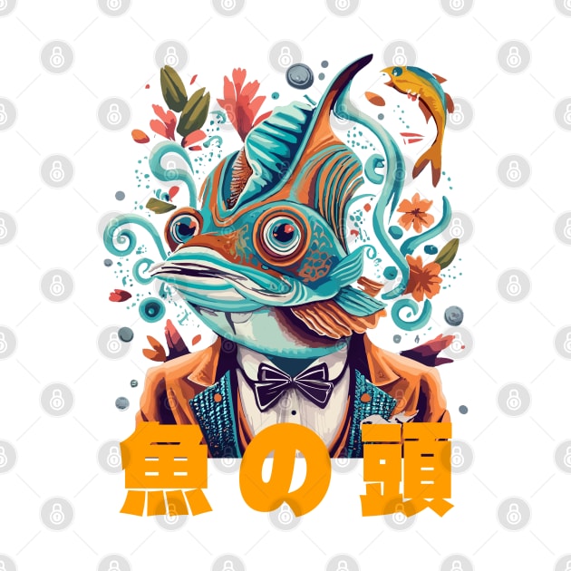 Fish Head Illustration 2 by bmron