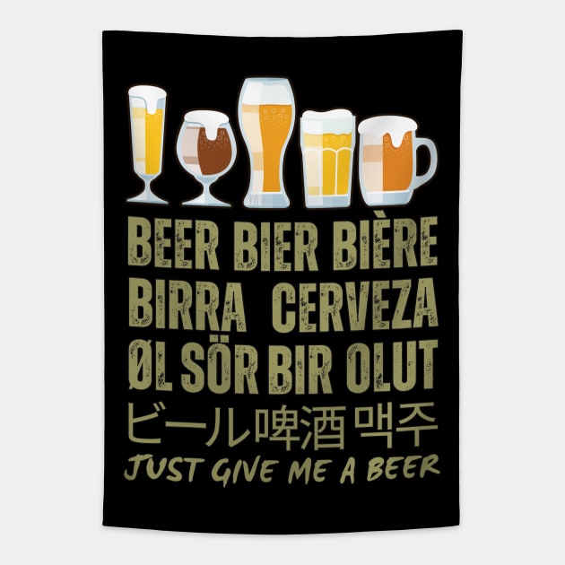 Beer Around the World -  Funny Beer Tapestry by SEIKA by FP
