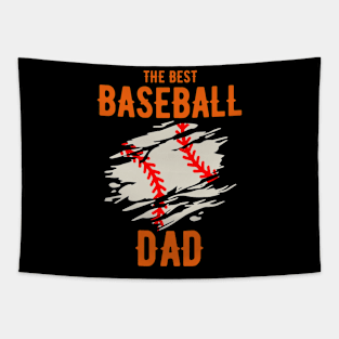 The Best Baseball Dad Tapestry