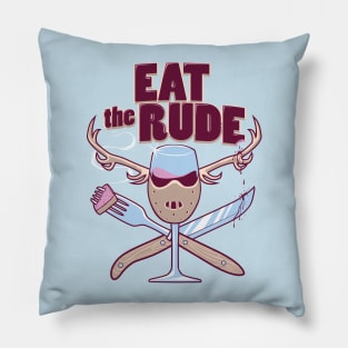 Eat the Rude Pillow