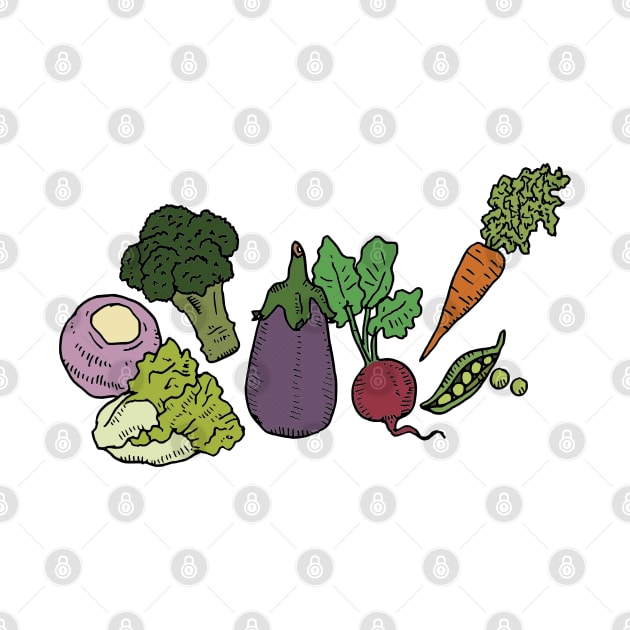 Vegetables by JennyGreneIllustration