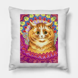 Louis Wain Kaleidoscope Cat Pillow