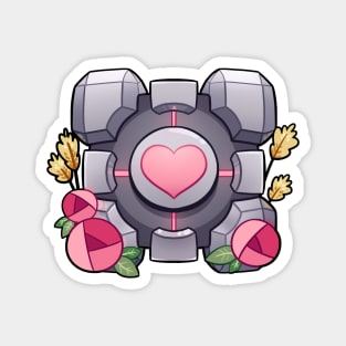 companion cube Magnet