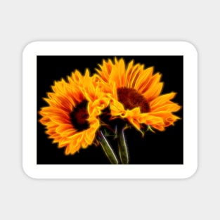 Two Sunflowers Magnet