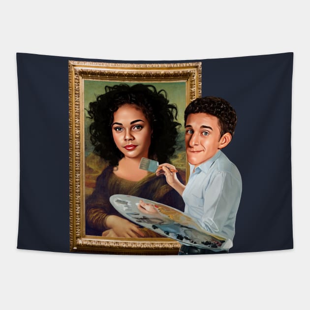 Saved by the Bell - Screech and Lisa Tapestry by Zbornak Designs