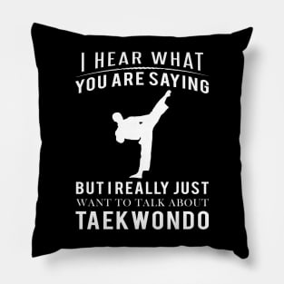 Taekwondo Talks Rule: Let's Chat Taekwondo, No Matter the Discussion! Pillow