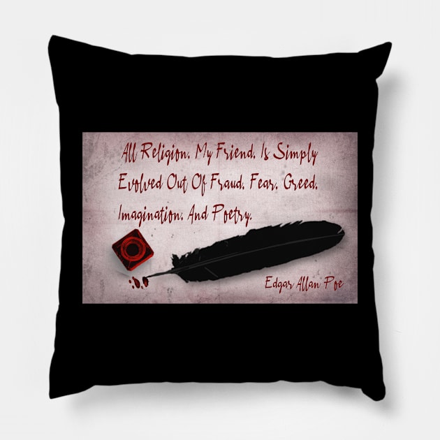 Religion, My Friend Pillow by dflynndesigns