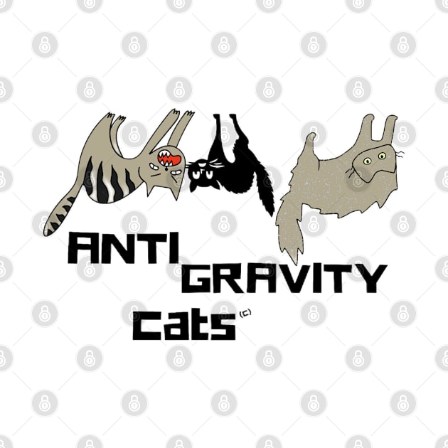 Anti Gravity Cats Original Art By Abby Anime by Abby Anime