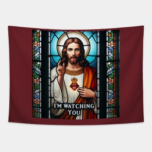 Jesus is watching you Tapestry