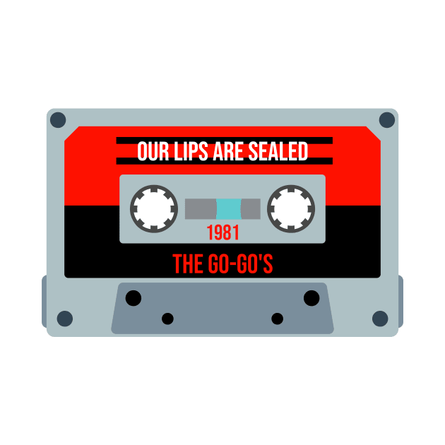 The Go-Go's Classic Retro Cassette by PowelCastStudio