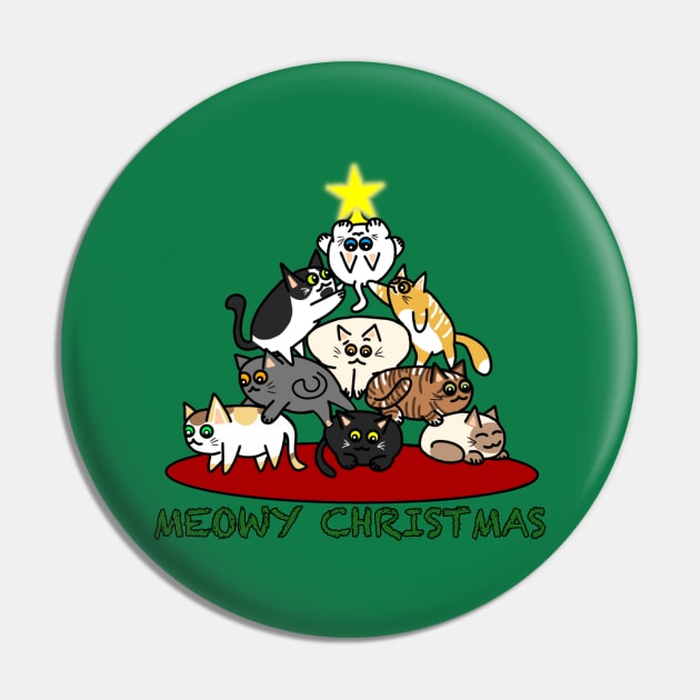 Meowy Christmas 2 Pin by Aeriskate