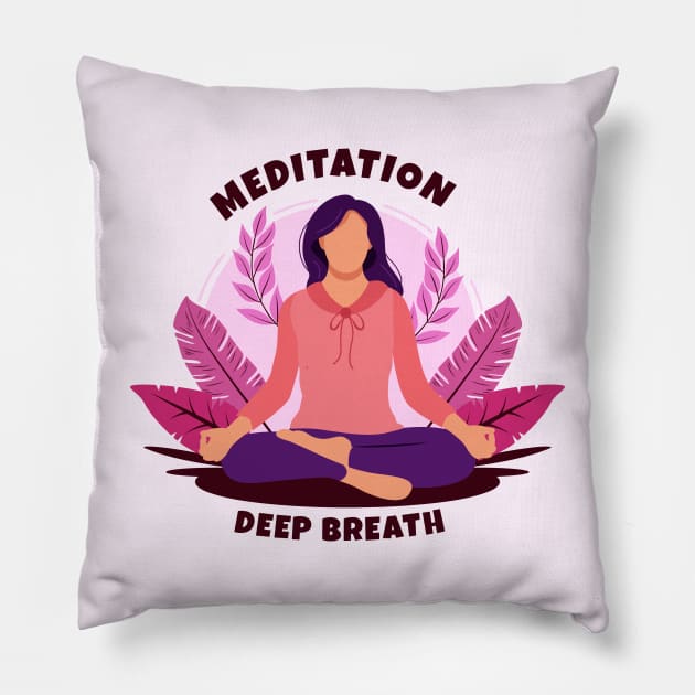 Meditation and Deep Breath Pillow by JonWKhoo