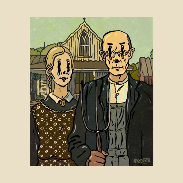 Wiggly American Gothic by amaeore