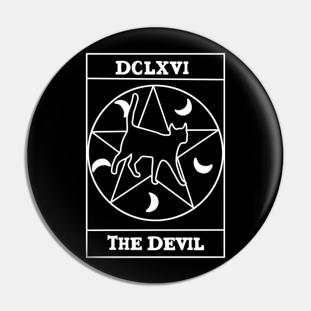 The Devil Card Pin by valentinahramov