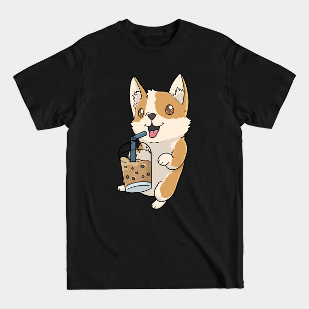 Discover Corgi Boba Bubble Tea Kawaii - Corgi - T-Shirt