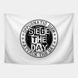 Siege The Day - Black [GTA] Tapestry