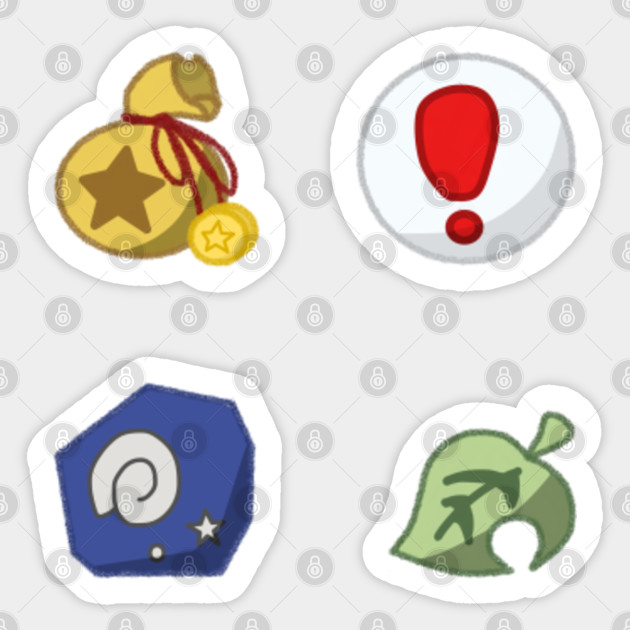 Animal Crossing Icons Animal Crossing Autocollant Teepublic Fr