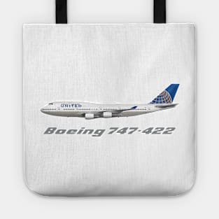 United Airlines 747-400 Merger Livery Shirt Version Tote