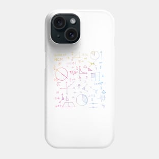 Math formulae (white) Phone Case