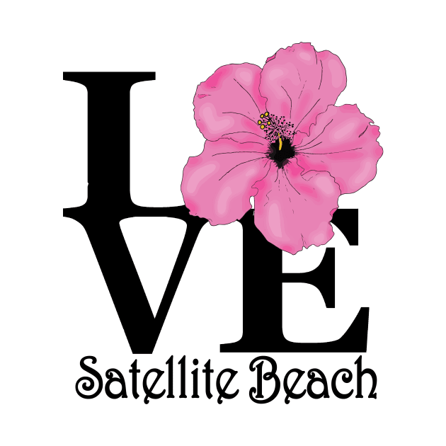 Satellite Beach LOVE Pink Hibiscus by SatelliteBeach