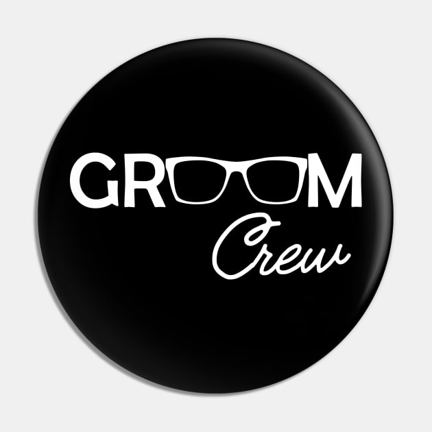 Groom Crew Pin by KC Happy Shop