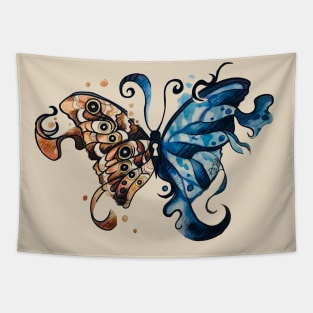 Blue Morpho Lock Tapestry