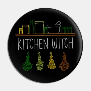 Apothecary Jars and Herbs "Kitchen Witch" Pin