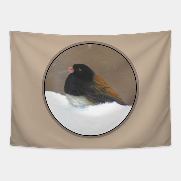 Dark-Eyed Junco Tapestry by Alpen Designs