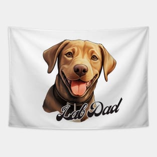 Chocolate Dad T-Shirt - Dog Lover Gift, Pet Parent Apparel Tapestry