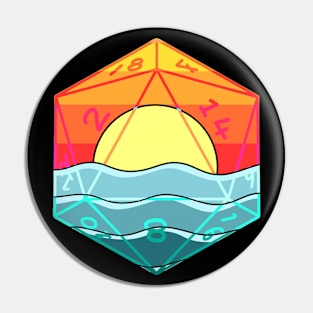 D20 Sunset Pin