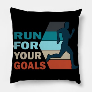 Run for your goals Pillow