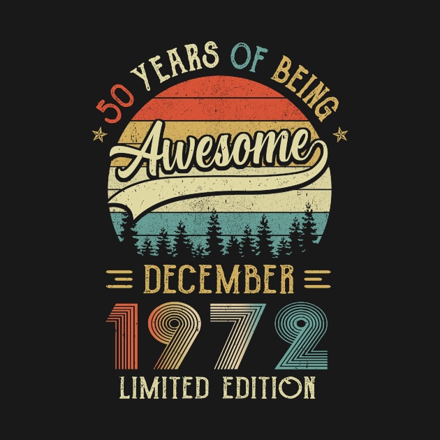 Born December 1972 50th Birthday Made In 1972 50 Year Old by JoanaArtStore