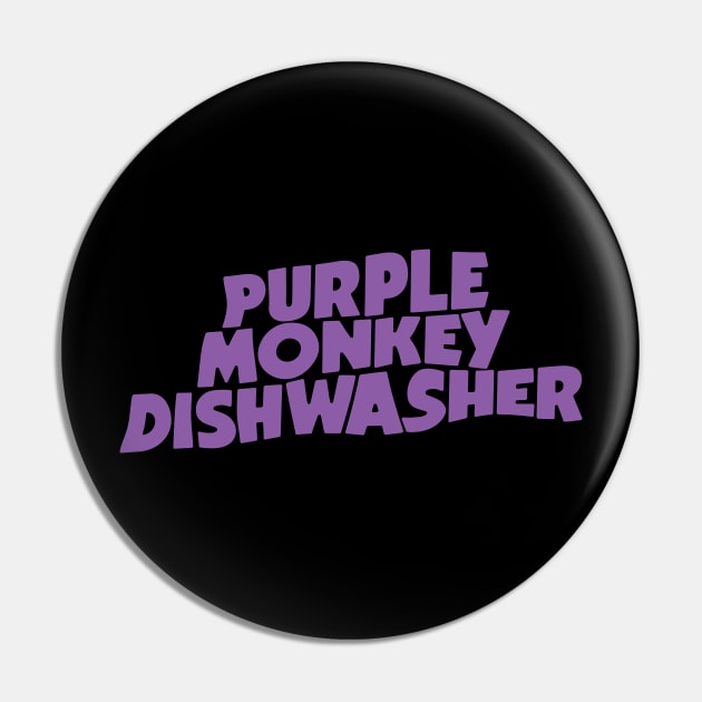 Purple Monkey Dishwasher Pin by winstongambro