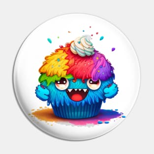 Cupcake Monster Pin