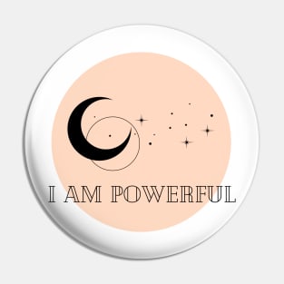 Affirmation Collection - I Am Powerful (Orange) Pin