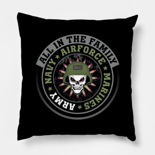 ALL IN THE FAMILY ARMY Pillow