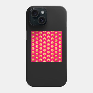 Winking Face with Tongue Emoji Pattern Phone Case