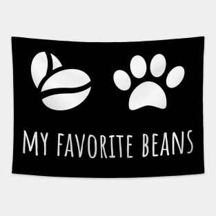 Toe Beans and Coffee Beans Tapestry