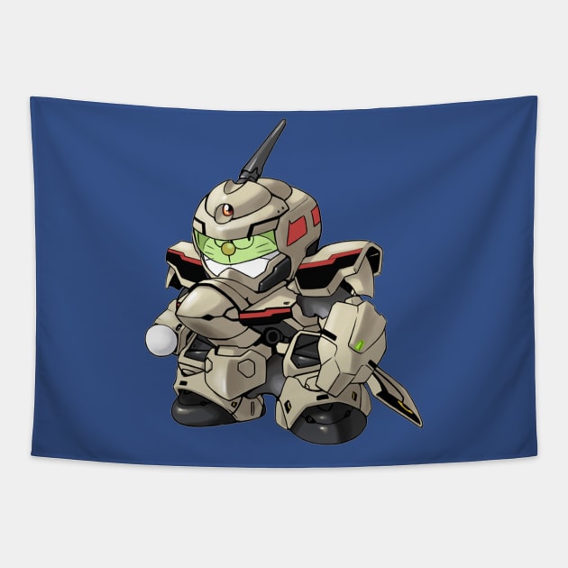 Mecha Mon Tapestry by geeklyshirts