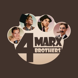 The 4 Marx Brothers at Paramount color version T-Shirt