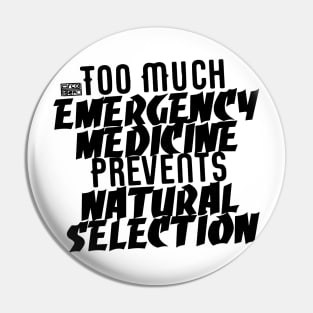 Black Emergency Medicine Pin