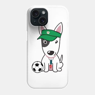 Bull Terrier Playing Soccer Phone Case