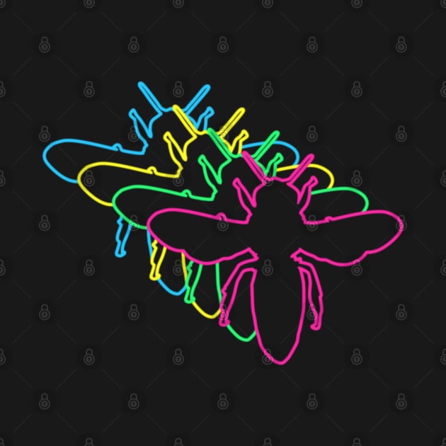 Bee 80s Neon by Nerd_art