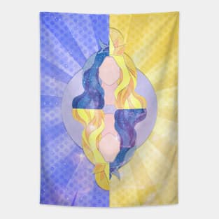 Gemini Zodiac Horoscope Astrological sign 7 Tapestry