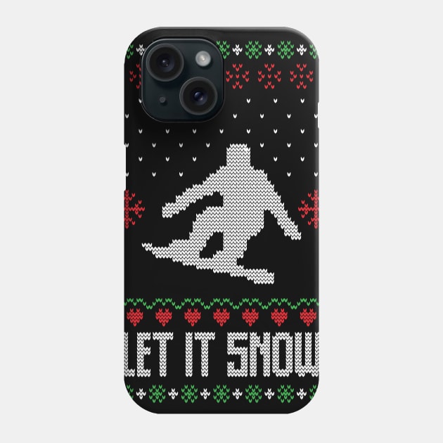 Let it snow - Christmas Gift Idea Phone Case by Designerabhijit