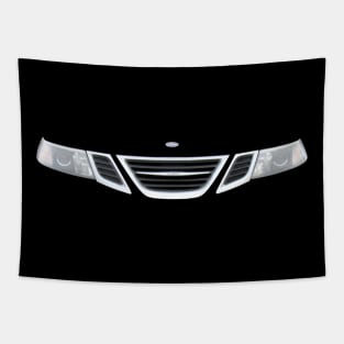 Saab 9-3 2nd generation classic car minimalist grille Tapestry