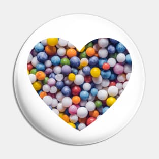 Vintage Sprinkles Heart Pin