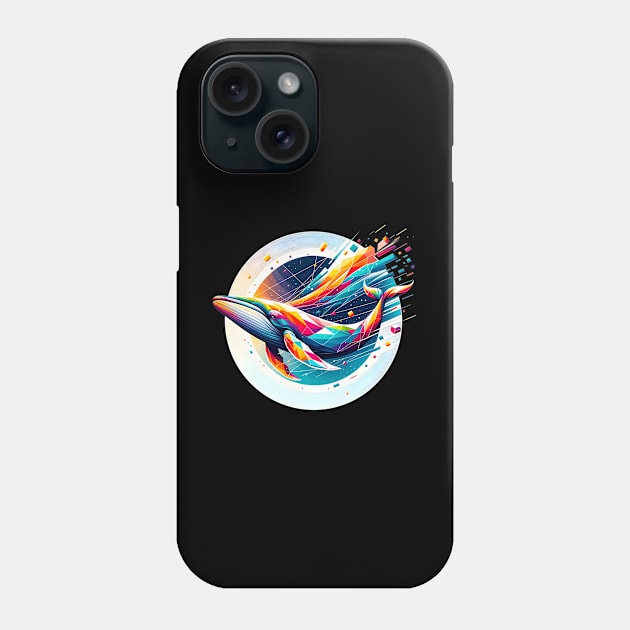 Cosmic Voyage Whale Phone Case by The Tee Bizarre